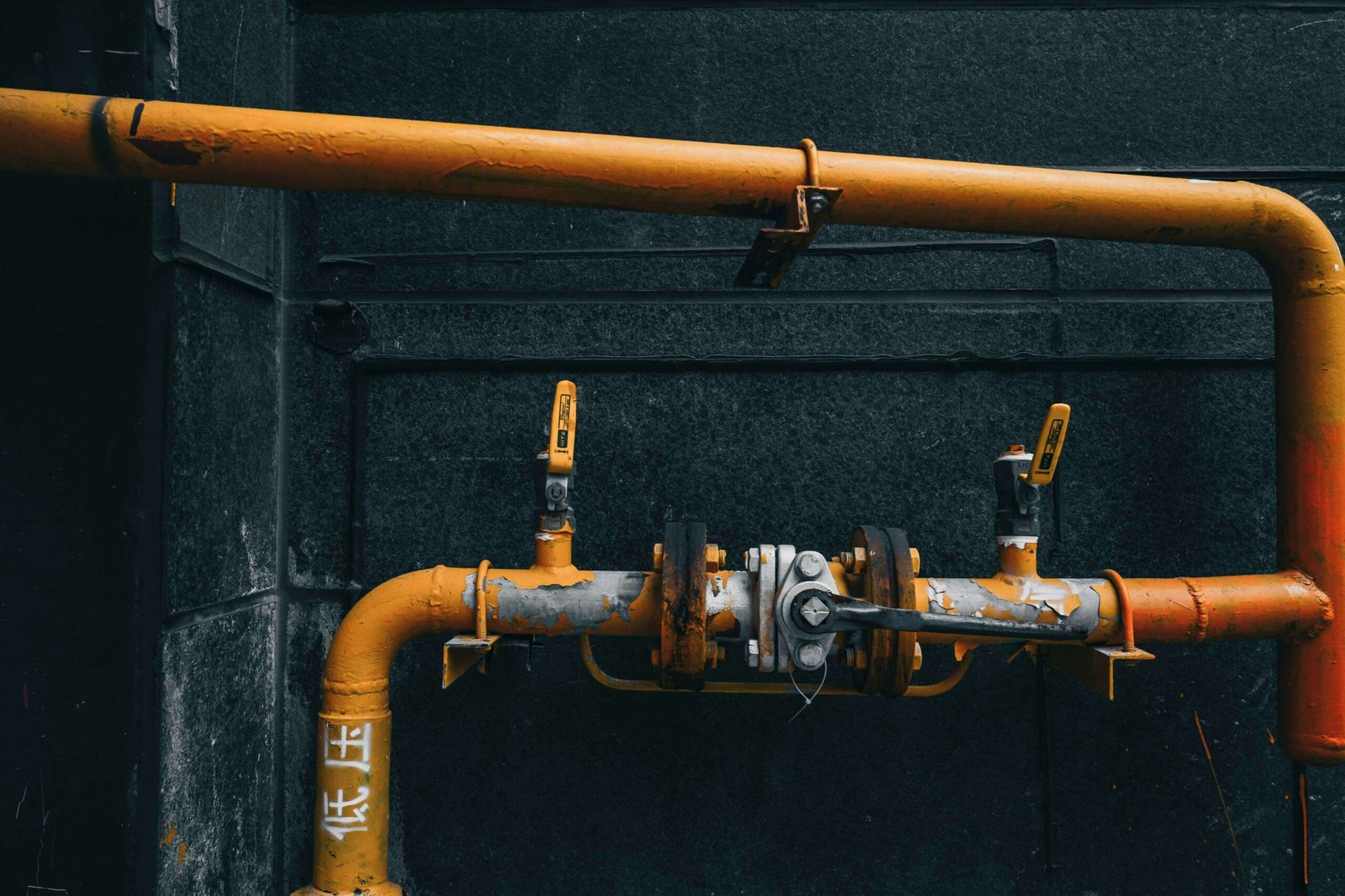 Orange pipework