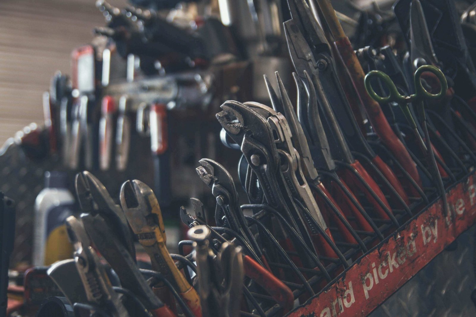 Repair tools in storage.