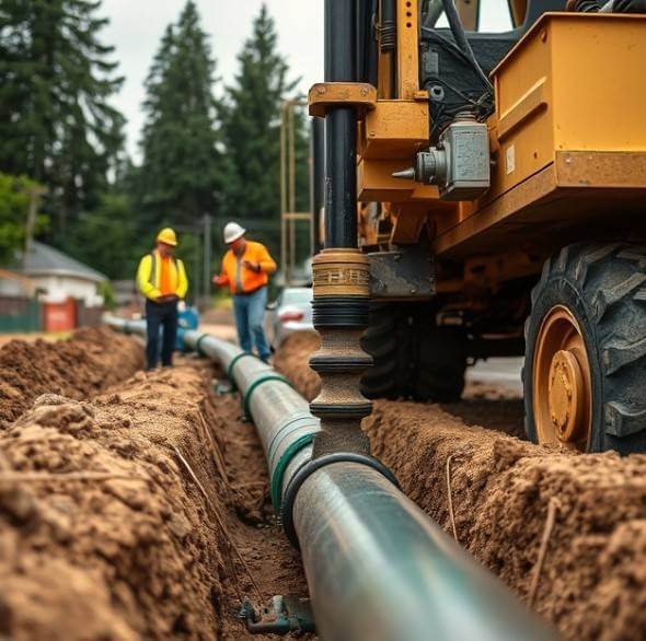 plumbing-services-sound-plumbing-and-drain Drainage job in a client's garden.