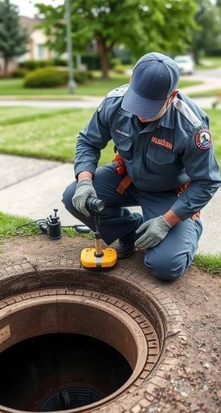 sewer-line-fix-sound-plumbing-and-drain Sewer line inspected by plumber