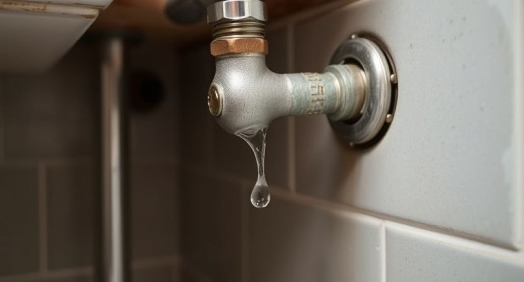 Leaking water pipe burst - plumbing emergency