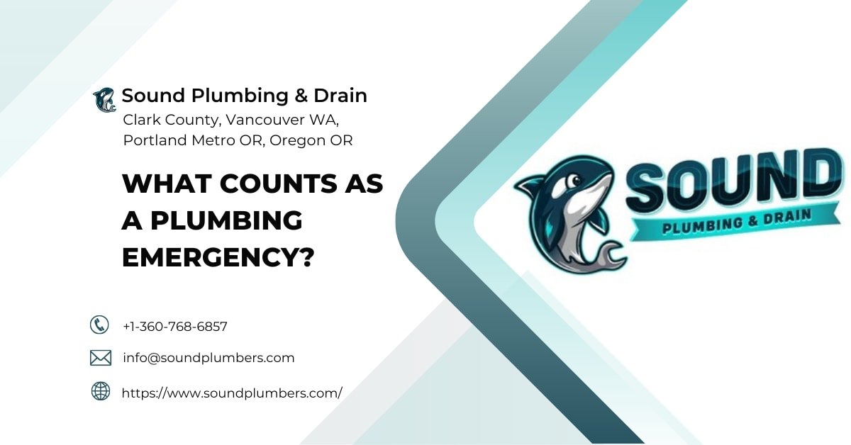 What counts as plumbing emergency - Sound Plumbing & Drain