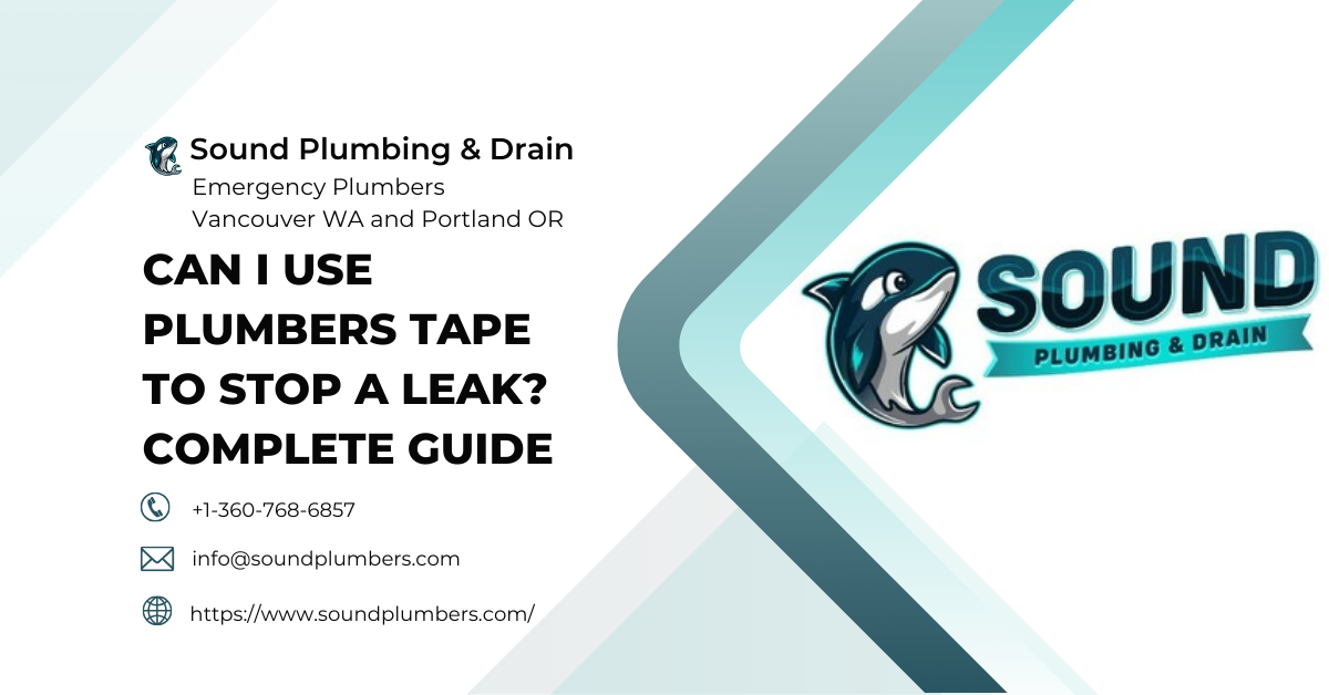 Plumbers tape to stop leak custom image