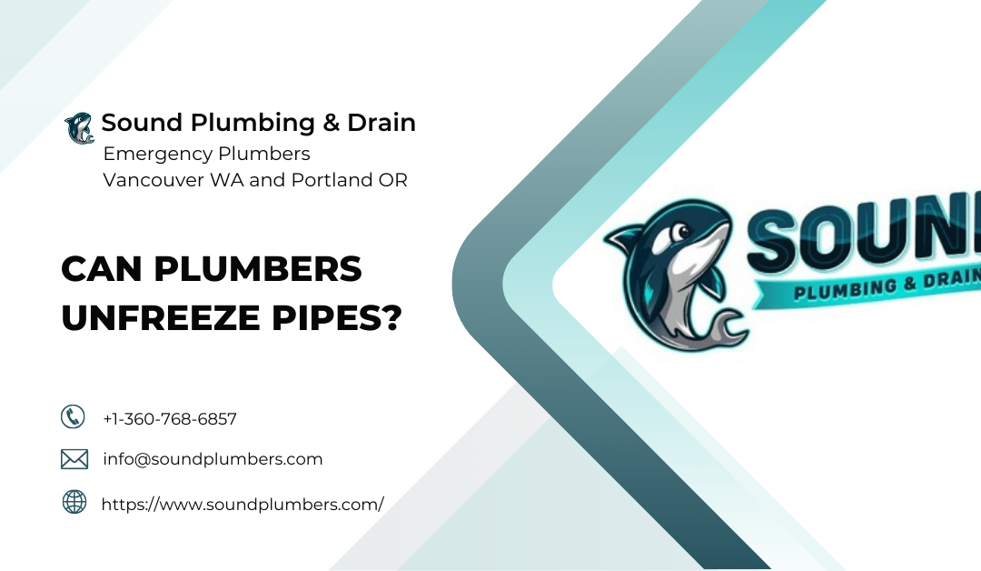 Can Plumbers Unfreeze Pipes? By Sound Plumbing and Drain