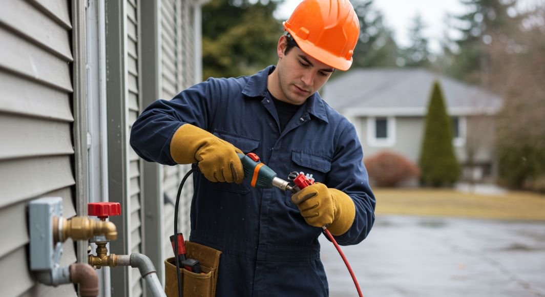 Frozen pipes in Portland Oregon being repaired by Sound Plumbing & Drain